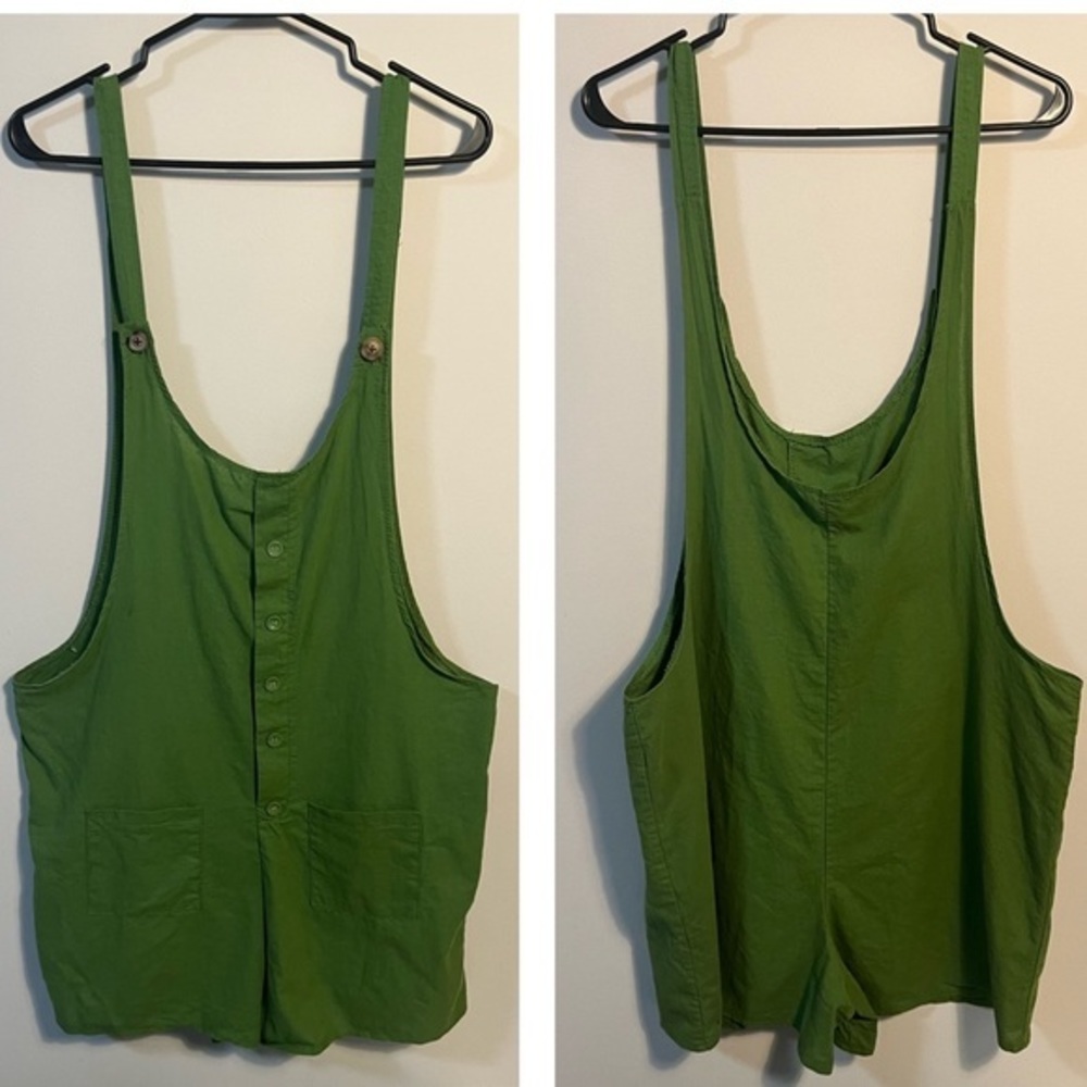 Handmade Green Romper |‎ Size Medium